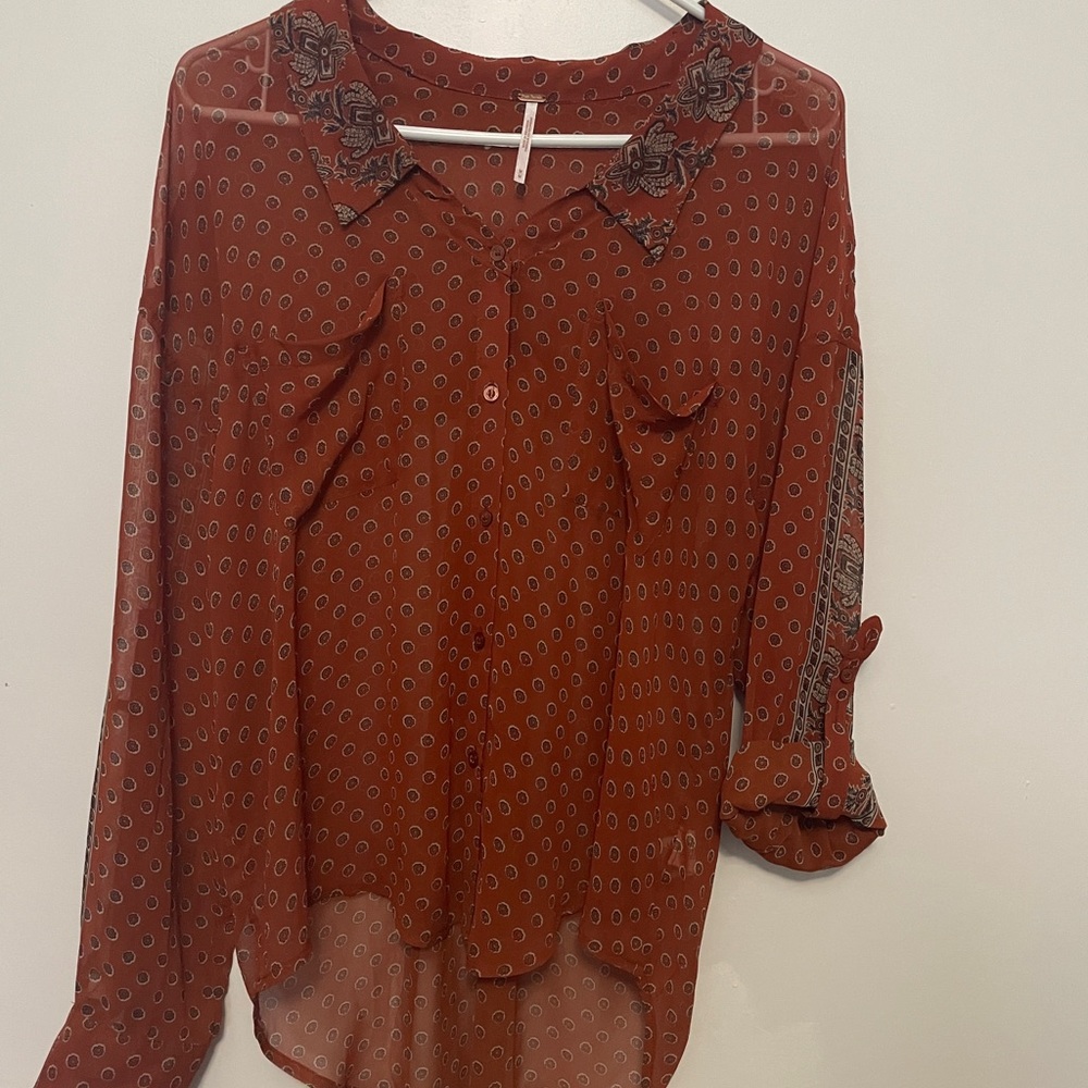 Free People Womens Blouse